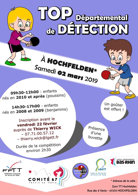 top departemental detection affiche