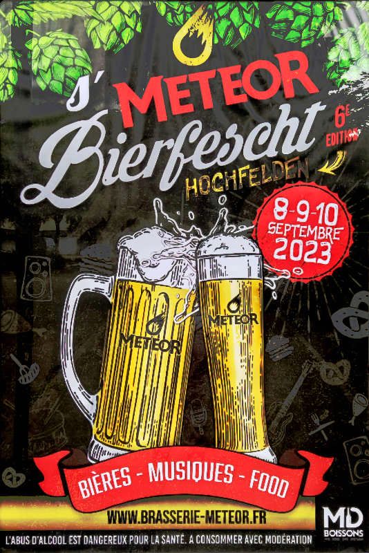 Affiche s'Meteor Bierfescht 2023