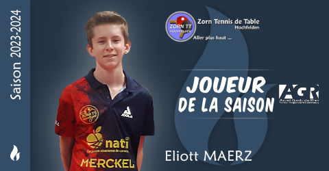 Joueur de la Saison 2023-2024 : Eliott MAERZ