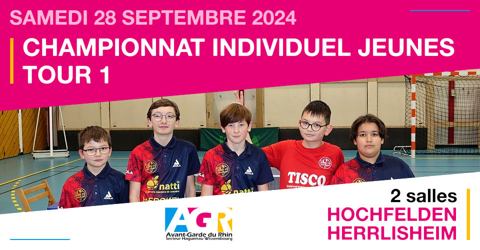 Championnat Individuel Jeunes - 1er tour 2024-2025