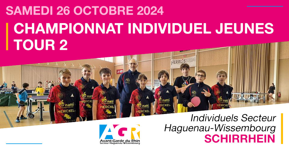 Championnat Individuel Jeunes - 2ème tour 2024-2025